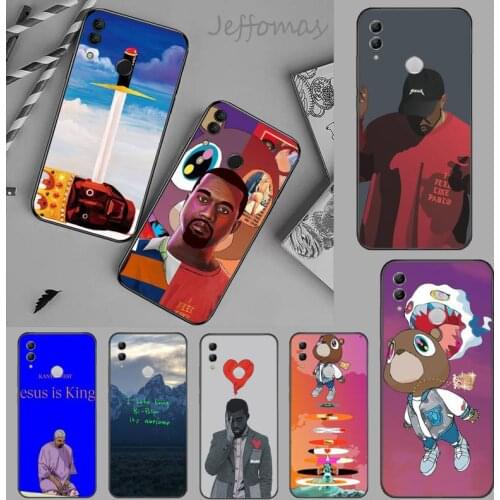 Kanye Omari West Rap Bling Cute Phone Case For Huawei Enjoy 7 7s 8 8e 9 9e 10 plus P8lite 2017 Honor 5a view9 play 3e