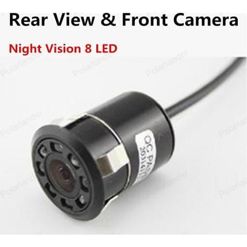 Best selling Universal Night Vision Rear View & Front Camera 8 LED light 18.5mm Punch camera