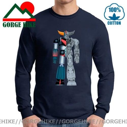 Mazinger Z Goldrake Schematic Structure Tee 70s Anime Top The Best Robot Mazinger Z T shirt Grendizer UFO Robot T-shirt
