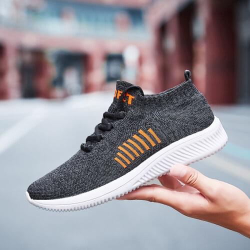 Big Size 39-46 Summer New Men Sneakers Breathable Running Shoes Outdoor Sports Shoes Light Comfortable Lace-up Mens Socks Shoes