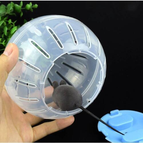 Hamster Exercise Balls Pet Products Cute Plastic Mice Jogging Ball Breathable Clear Ball Hamster Supplies Gerbil Rat Toy 2 Size