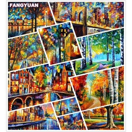 Colorful Forest Scenic 5D Diy Diamond Painting Art Accessories Full Drill Cross Stitch Kit Diamond Embroidery Mosaic Home Decor
