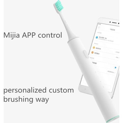 Newest Xiaomi Mijia Sound Waves Smart Toothbrush Bluetooth Waterproof Wireless Charge Mi Home APP Control Xiaomi smart home