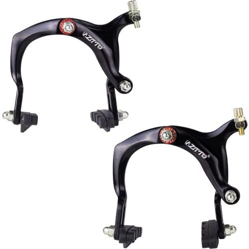Front & Rear Bike Caliper Brakes, Aluminum Alloy Sidepull C Brakes Rim Brakes for Road, Folding, Racing Bicycle