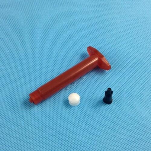 2,500PCS/LOT, 3CC Amber Air Dispense Syringe Barrel 3-pieces(barrel+stopper+tip cap), Glue Dispenser Barrel,Liquid Dispenser