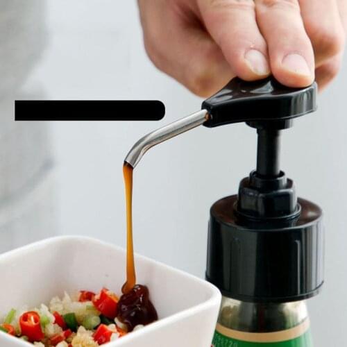 Syrup Ketchup Vinegar Olive Oil Bottle Head Pressure Nozzle Household Oyster Sauce Push-type Pump Kitchen Accessories