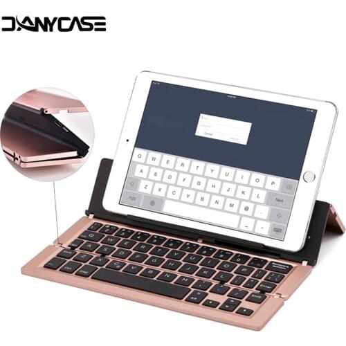 Portable keyboard Bluetooth folding keyboard is compatible with tablets and smart phones for iPhone, Android, tablet, ipad, PC