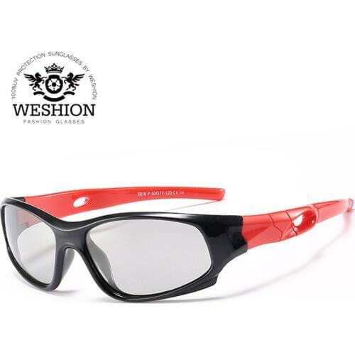 Photochromic Kids Sunglasses Polarized 2018 Vintage Children Boy Girl Sun Glasses Coating Mirror Soft Safe Brand Designer UV400