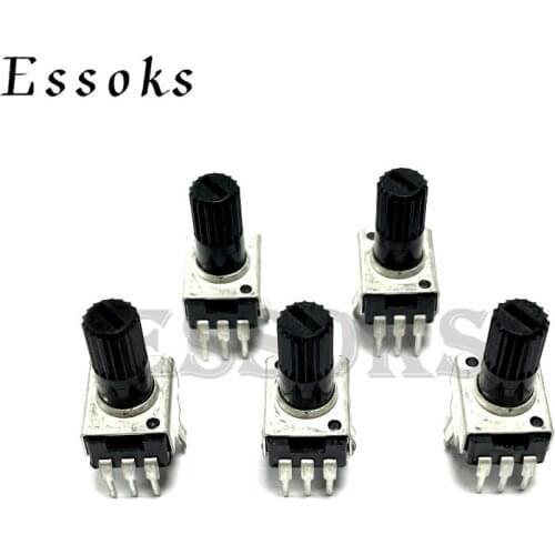 10pcs RV09 Vertical 12.5mm Shaft 1k 2k 5k 10k 20k 50k 100k Ohm 0932 Adjustable Resistor 9 Type 3pin Seal Potentiometer