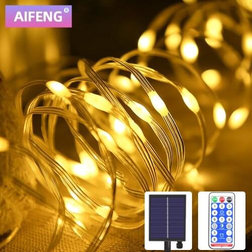 Solar String Fairy Lights 200LED /400LED/800LED Waterproof Outdoor Garland Solar Power Lamp Christmas For Garden Decoration
