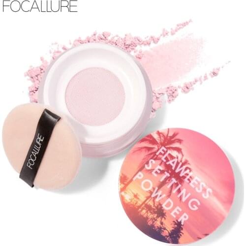 FOCALLURE Top Quality Loose Powder Translucent Light Smooth Setting Powder Waterproof Oil-control Velvety Face Make Up TSLM1