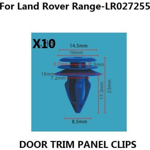 X10 For Land Rover Range Rover Evoque Plastic Clips for Front & Rear Wheel Arch Trim,OE#LR027255 New