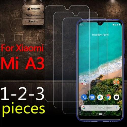 1-3 pieces on for xiaomi mi a3 glass xiaomei mia3 a 3 Films 3a scren 9H 2.5D xiaomia3 HD screen protective glas sheet Film