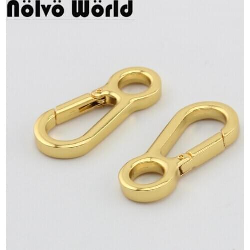 10-50pcs 48*9mm Deep Gold Trigger snap hooks for bag Hardware Accessories metal handbags purses snap purse hook