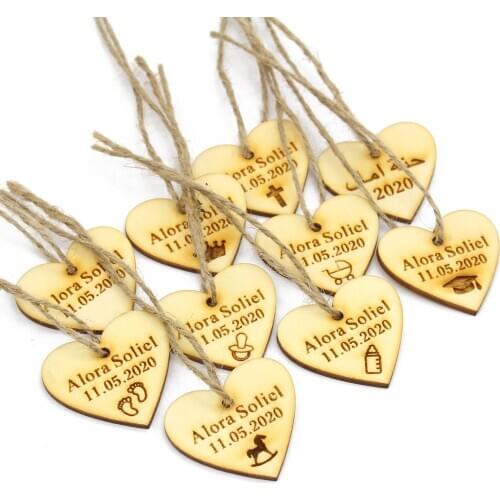 100 personalized wooden love tags engraved gift tags wooden wine charm baby baptism bridal shower tags antique wedding supplies