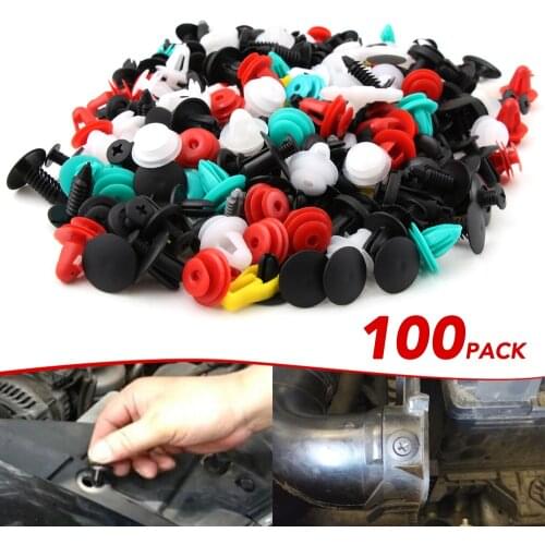 100pcs Universal Mixed Clips For Audi A3 8V A4 B5 B6 B7 B8 A6 C5 A5 TT Q3 Q5 Q7 80 100 A1 A2 A7 A8 S3 S4 R8 RS