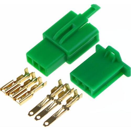 2.8mm 3pin Automotive 2.8 Electrical wire Connector Male Female cable terminal plug Kits Motorcycle ebike car
