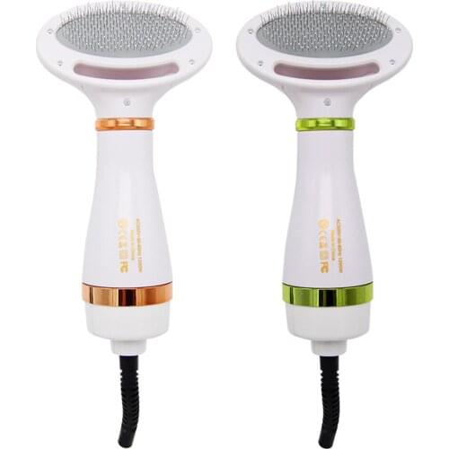 2 in 1 Dog Hair Dryer Comb Brush Adjustable Portable Fur Blower Grooming Brush Low Noise Pet Dryer Dog Grooming Comb