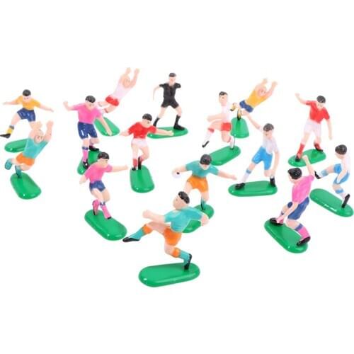 8pcs/set Football Game Kids Toy Celebration Goal Gate Pastry Art Birthday Cupcake Topper Cupcake Cake Topper Decoration Doll