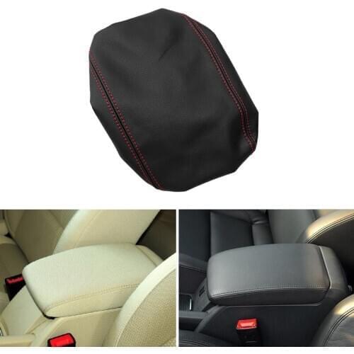 Car-styling Interior Center Armrest Box Cover Skin Leather Trim For VW Golf 6 MK6 VI 2010 2011 2012 2013