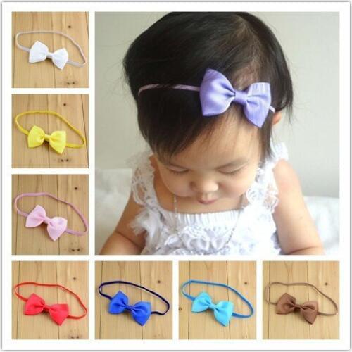 30 pcs/lot 3" Grosgrain Bow On Skinny Headband - Photo Prop Hairbow - Shower Gift - Hair Accessory