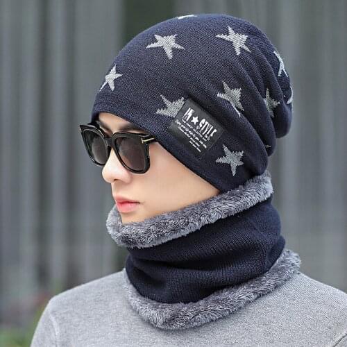 Brand Skullies Beanies Mens Winter Hats For Men Scarf Knitted Hat Cap Winter Beanie Hat Beany Male Homme Gorro Bonnet Caps