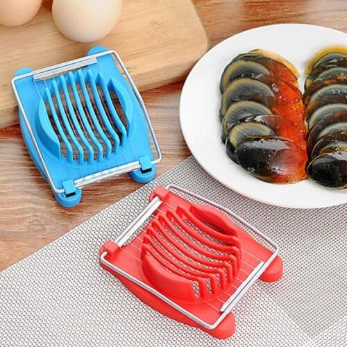 Household Kitchen Egg Cutter Stainless Steel Boiled Egg Slicer Multifunctional Egg Splitter Kitchen Creative Accessories Gadget