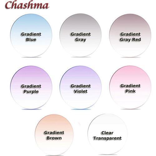 Chashma Brand Quality 1.67 index M7 Lenses Tint Prescription Myopia and Reading Recipe Color Lenses