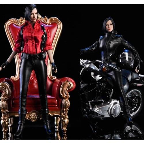For Collection DIY 18XG17 1/6 Female Figure Accessory Locomotive Girl Leather Set Costume Model for 12" Ada Wong Action Figure