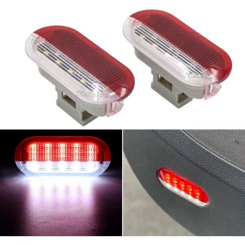 For VW Golf Mk4 Mk3 Touran Beetle Cabrio Jetta Bora Polo Sharan Vento Skoda Octavia Seat LED Courtesy Lamp Door Light Lamp