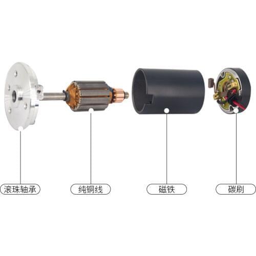 DC motor 12V 24V high speed forward and reverse speed regulating motor motor low noise