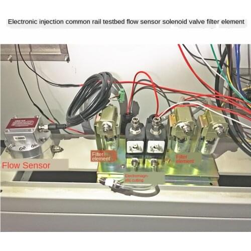 Flow Sensor Solenoid Electric Magnetic Valve 24V 220V Filter Oil Six Way Oil Distributor for Diesel Common Rail Test Bench