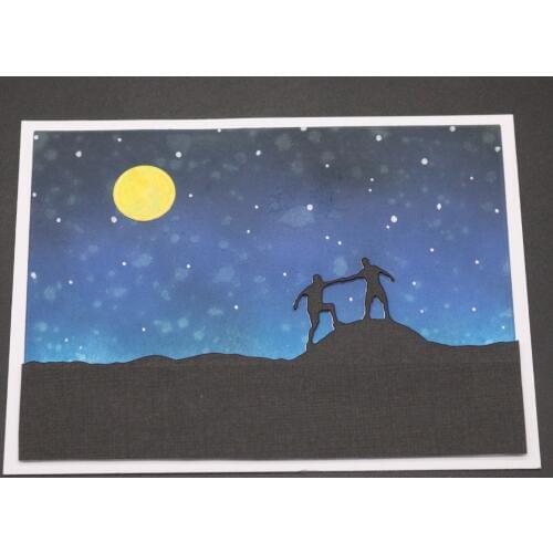 People and people cutting mold mold embossing card scrapbooking card album decoration metal crafts