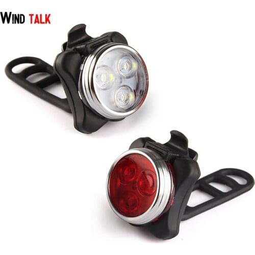Wind Talk 4 Modes Usb Bicycle Taillight Led Bike Rear Light Bicycle Back Laser for MTB Cycling Flashlight