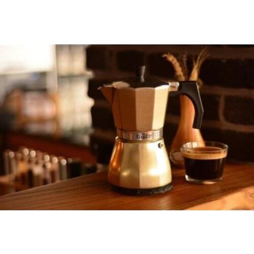 Romano Moka Pot 6 Cup Coffee pot aluminum coffee machine durable Moka Cafeteira Expresso Percolator Pot practical Moka cezvesi