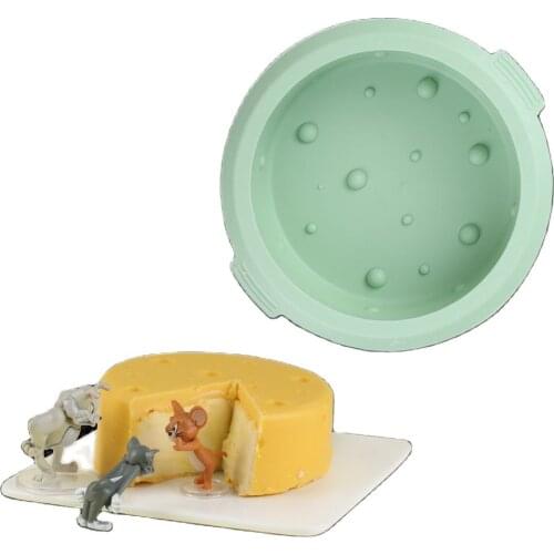 Round Cheese Shaped Silicone Cake Molds For Baking Mousse Jelly French Dessert Mold Pastry Baking Chocolate Tools K807