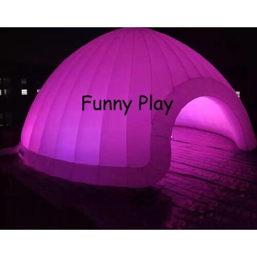Inflatable LED light Luna Inflatable dome buildings tent white inflatable igloo tent with led light inflatable luna dome tent