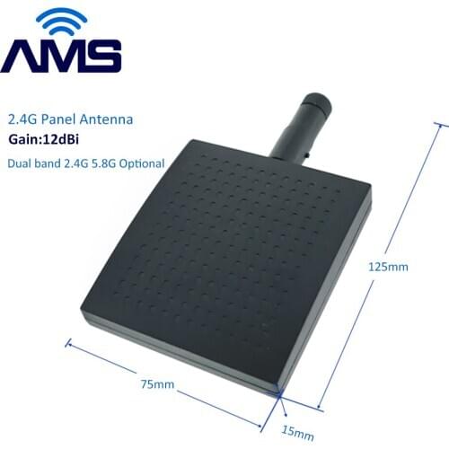 AMS Factory Wholesale New fashions 5G antenna External Aircraft model 5G 5.8G Wifi aerial 12dBi RP-SMA Mini 2.4Ghz Panel Antenna