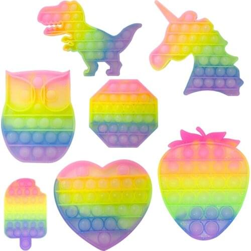 Pop Is Hot Push Bubble Simple Dimple Fidget Toys Adult Stress Relief Toy Antistress Soft Squishy Anti-stress Gift Stress Box Toy