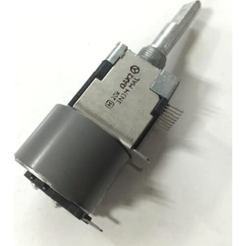 RK168 type motor potentiometer stereo channel A20K*2 shaft length 30mm with motor power discharge device
