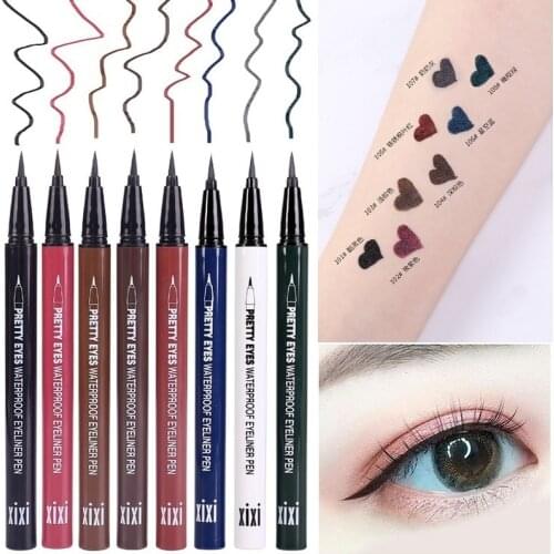 Professional Fast Dry Smooth Waterproof Eyeliner Pencils Eyes Brown Black Color Pigments Liquid Eye Liner Pen Make Up Tools