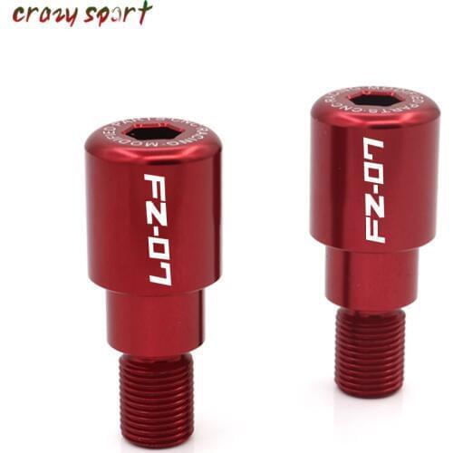 Handlebar Grip Bar Ends Slider For YAMAHA FZ-07 FZ07 FZ 07 2014 2015 2016 2017 2018 Motorcycle Accessories CNC With Logo