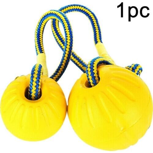 Pet Dog Play Rope Ball Throw Pet Toy Fetch Chew Bite Training Outdoor Hot