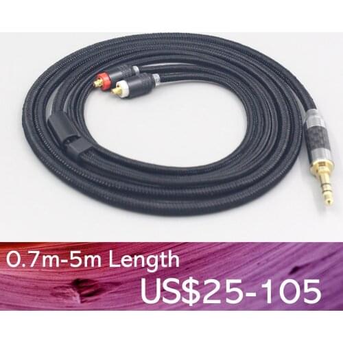 LN007548 6.5mm XLR 4.4mm Super Soft Headphone Nylon OFC Cable For Sony XBA-H2 XBA-H3 XBA-Z5 xba-A3 xba-A2 Earphone