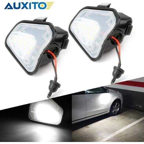 2Pcs CANbus Led Under Side Mirror Puddle Light for VW Volkswagen Passat 2019 2018 2017-2011 CC Eos Scirocco Santana 4motion
