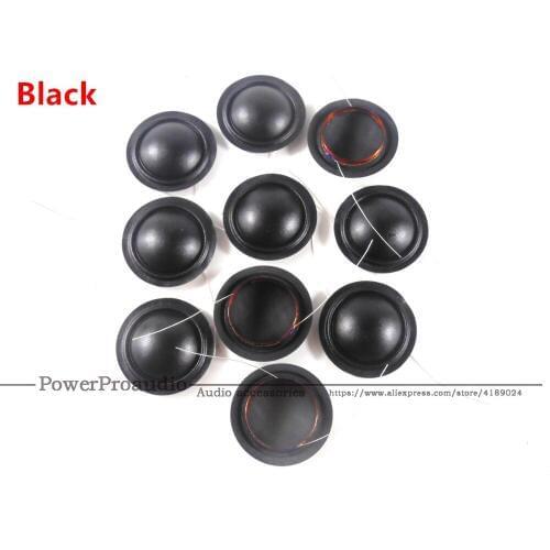 10pcs 19.4mm 20.4mm 25.5mm 28mm Tweeters Voice Coil 8ohm Black Silk Dome