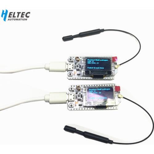 2PCS IOT 868MHz-915MHz SX1276 ESP32 LoRa 0.96 Inch Blue OLED Display Bluetooth WIFI Lora Kit 32 V2 Development Board for Arduino