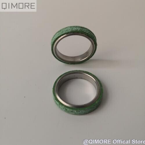 2 pieces of Exhaust Gasket for Scooter Moped ATV QUAD Go-Kart 152QMI 1P52QMI 157QMJ 1P57QMJ GY6 125 GY6 150