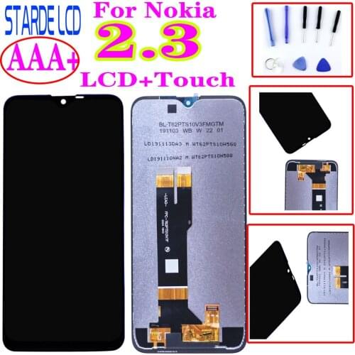 AAA+6.2'' STARDE Replacement LCD For Nokia 2.3 TA-1206 LCD Display Touch Screen Digitizer Assembly with Free Tools