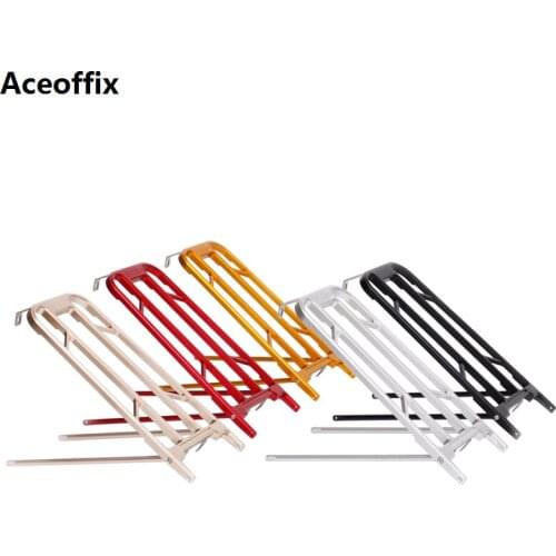 Aceoffix 364g For Brompton Bike CNC Rack SR01 Aluminum CNC Rack 6 Colors Brompton Shelf Racks Frame Ultra Parts